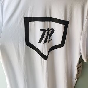 Marucci Adult Homeplate Performance Tee (White size Small)